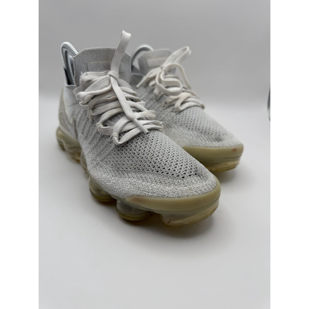Nike Air VaporMax Flyknit 3 Women's Size 8 White Pure Platinum Sneakers